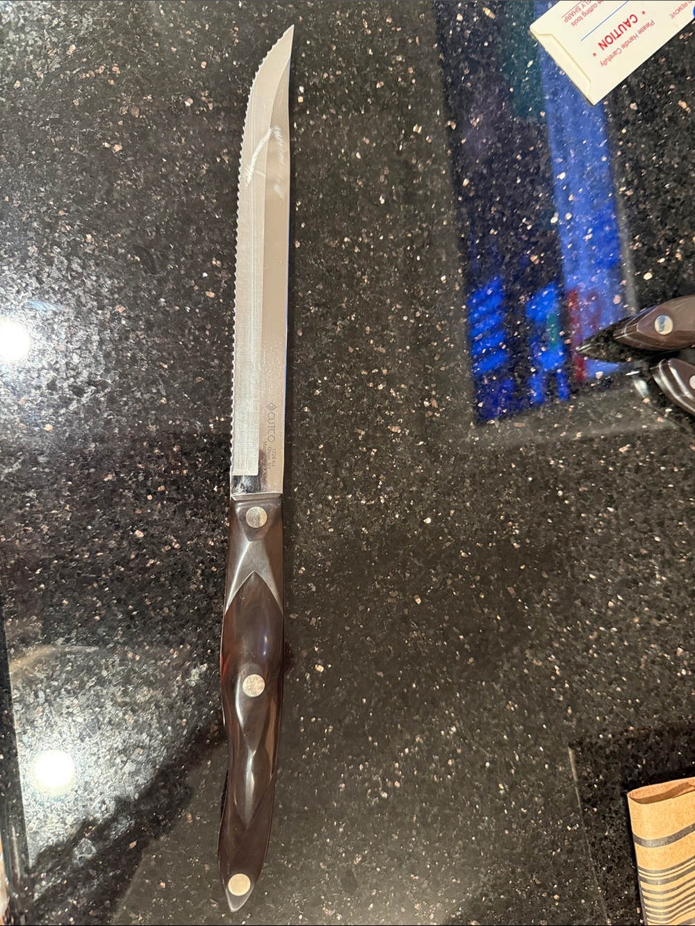 Cutco Serrated Knife with Dark Brown Handle 1729kj